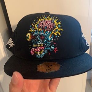 Black grassroots California Jimbo philips fitted hat 7 5/8